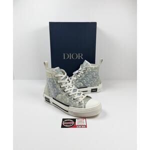 Size 43EU/10US - Dior B23 High Top Oblique Blue Sneakers